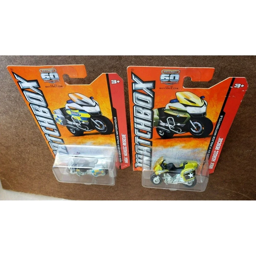 2012 Matchbox BMW R1200 RT-P Police Motorcycle Military Unit 5 & 114/120 LOT X2